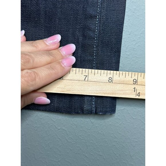 Rock & Republic Women's 10 Bernie Bootcut Dark Wash Distressed - Picture 4 of 14